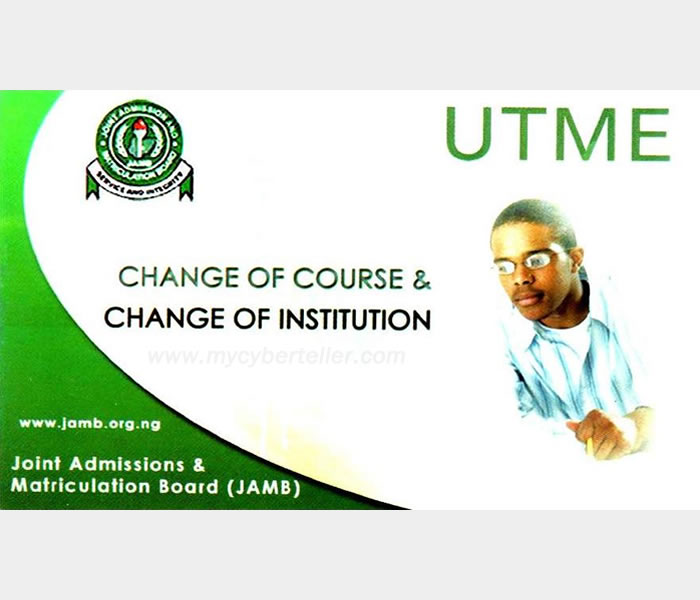 Change of institution